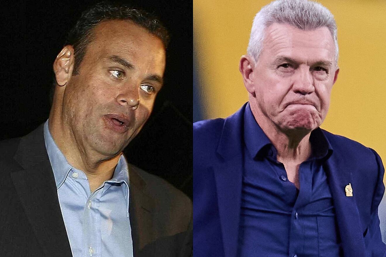 David Faitelson y Javier Aguirre.