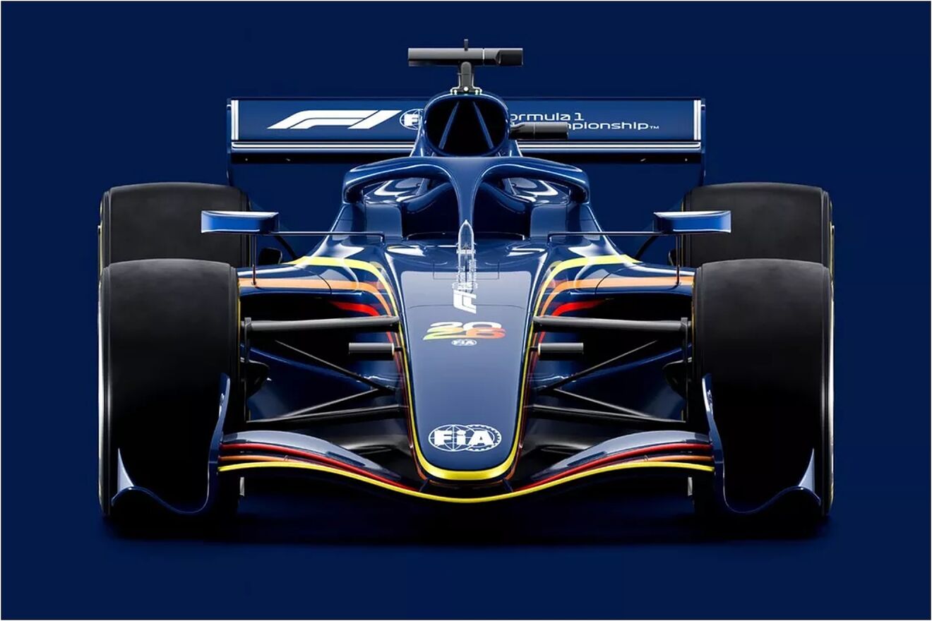 Recreaci�n de los nuevos F1 de 2026.