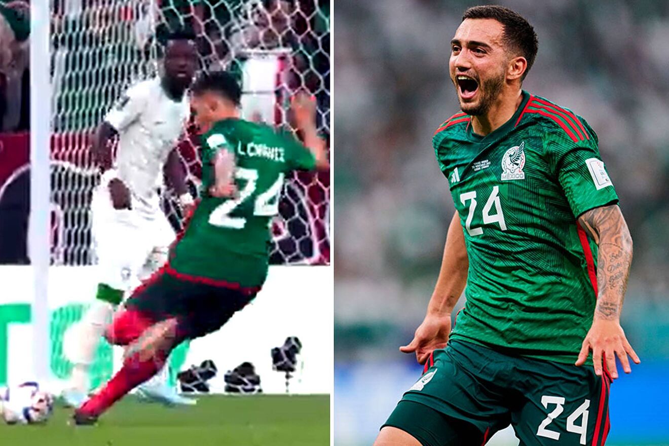 Luis Ch�vez en su cobro directo ante Arabia Saudita |