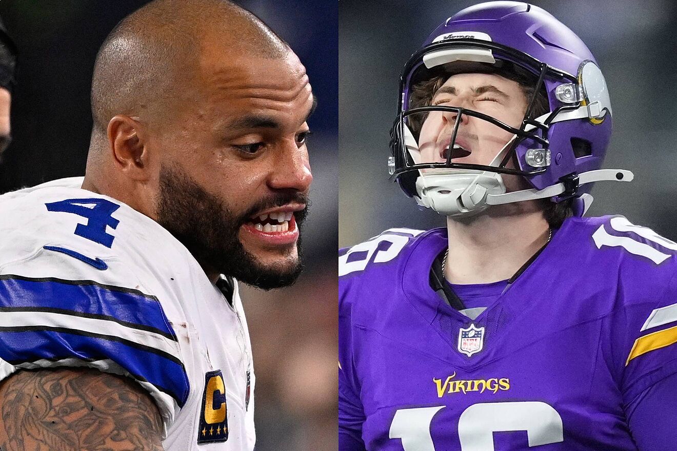 Dak Prescott y Will Reichard.