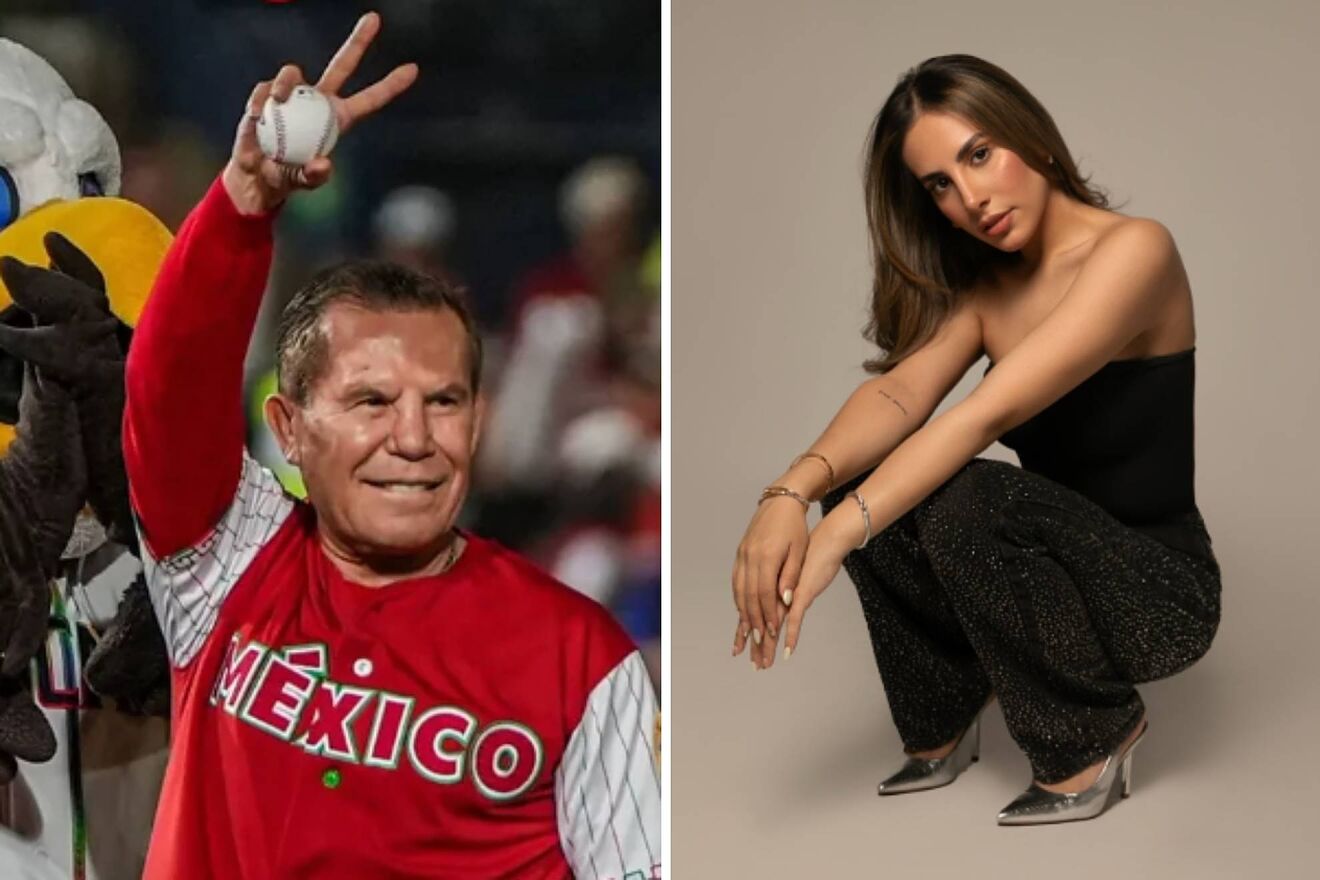 Julio C�sar Ch�vez y su hija Nicole