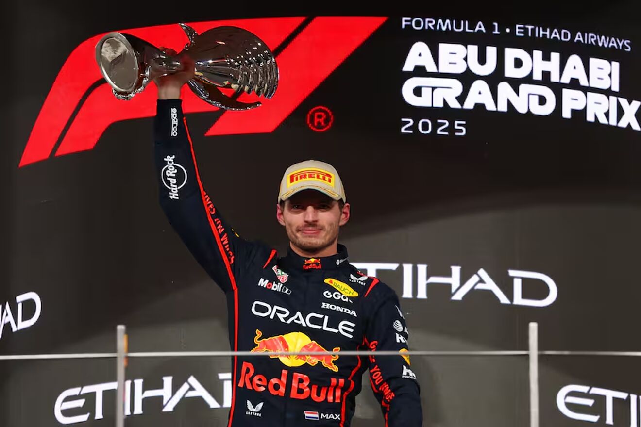 Max Verstappen, tras ganar en Abu Dhabi