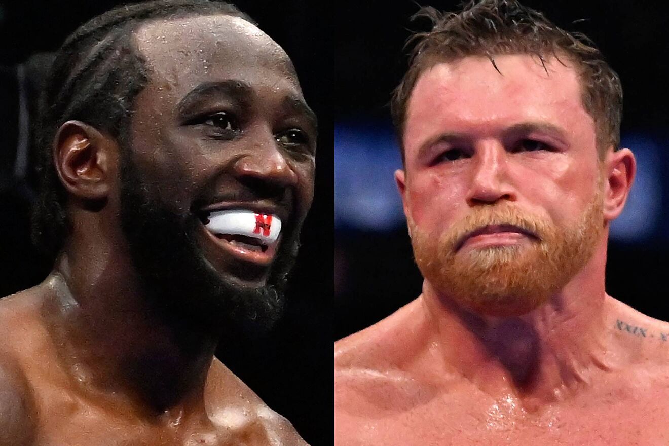 Terence Crawford y Canelo Álvarez.