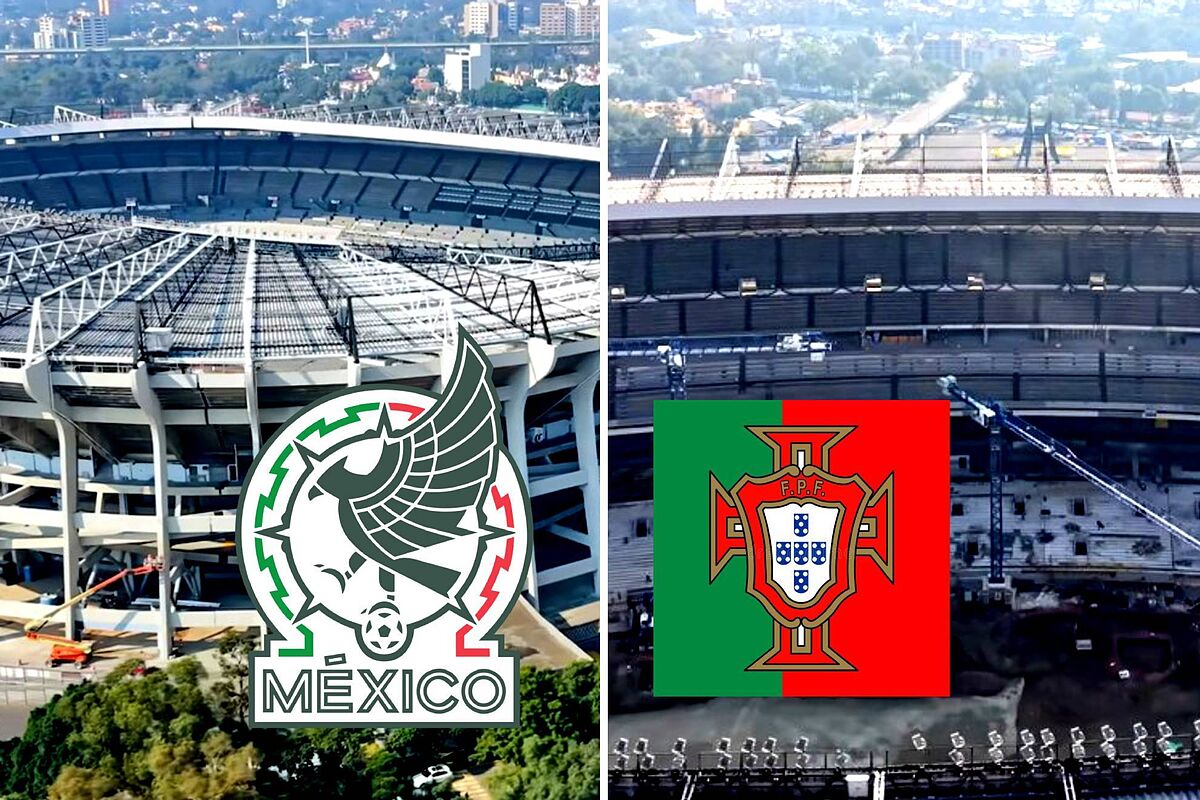 'Ahí la lleva': Así luce el Estadio Azteca de cara México vs Portugal ...