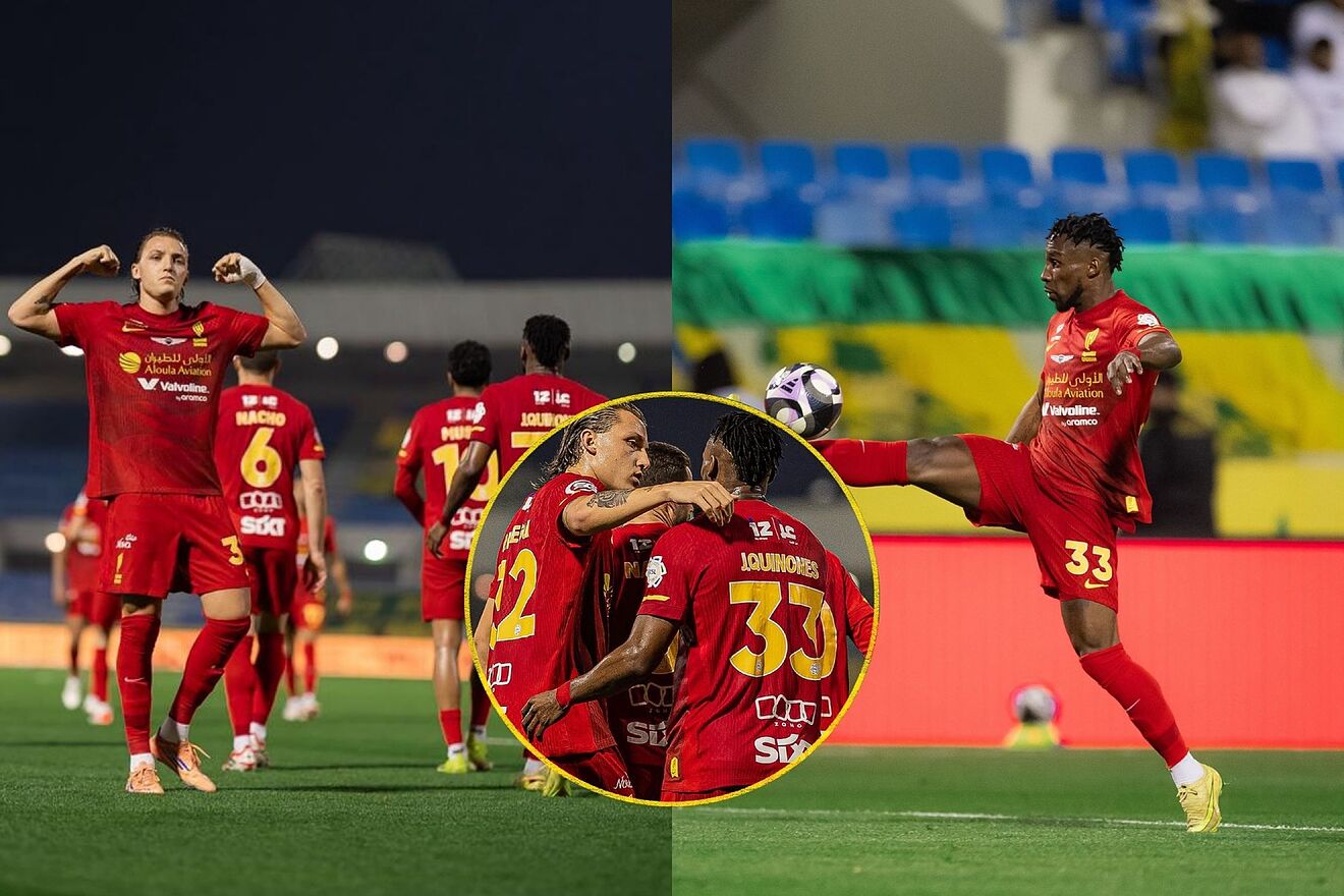 Goles y resumen Al Khaalej vs Al Qadisiya: Juli�n Qui�ones sin gol...