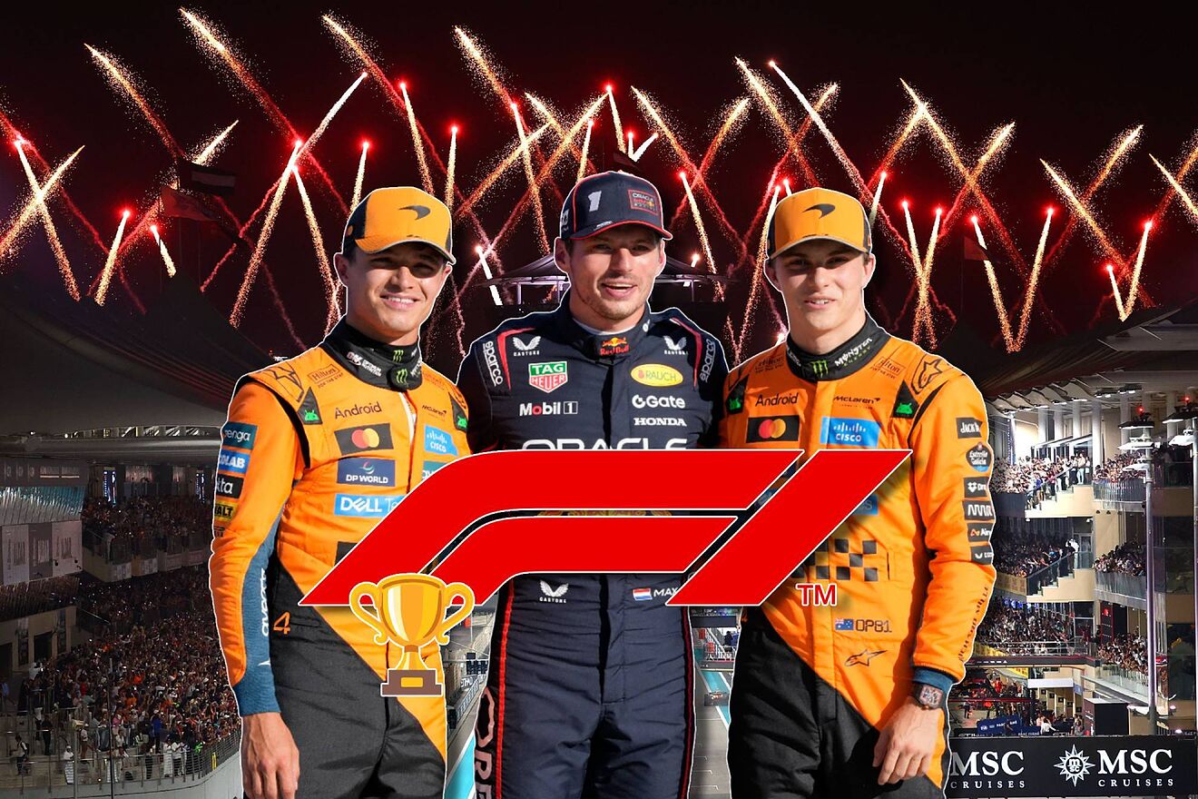 Los tres pilotos que aspiran a la corona de F�rmula 1