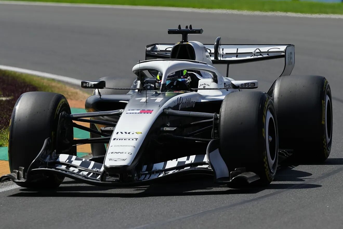 Checo, durante el GP de Australia