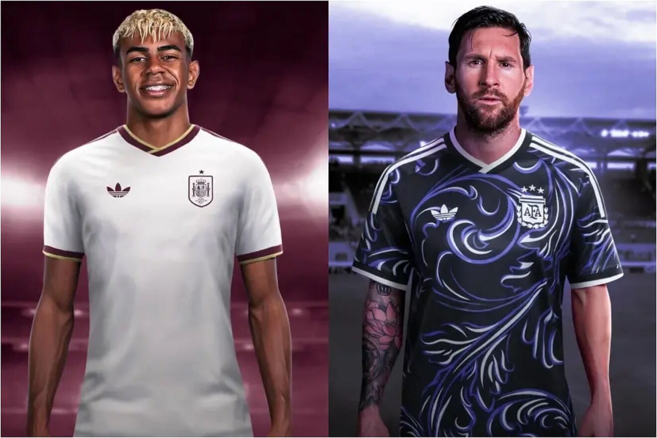 La filtraci�n de la segunda equipaci�n de las camisetas de Espa�a y...