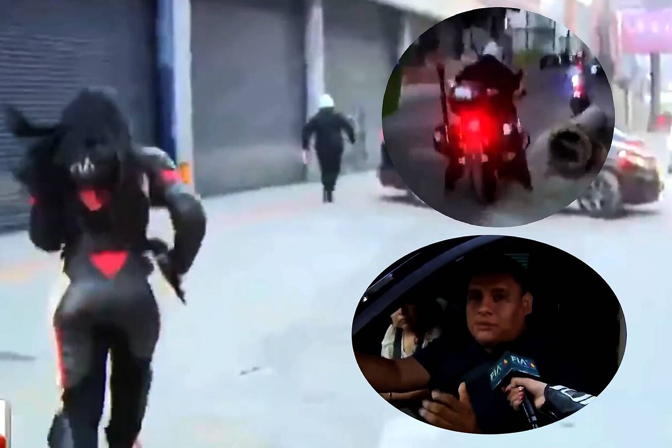 Reportera de TV Azteca persigue a polic�a que quer�a extorsionar a...