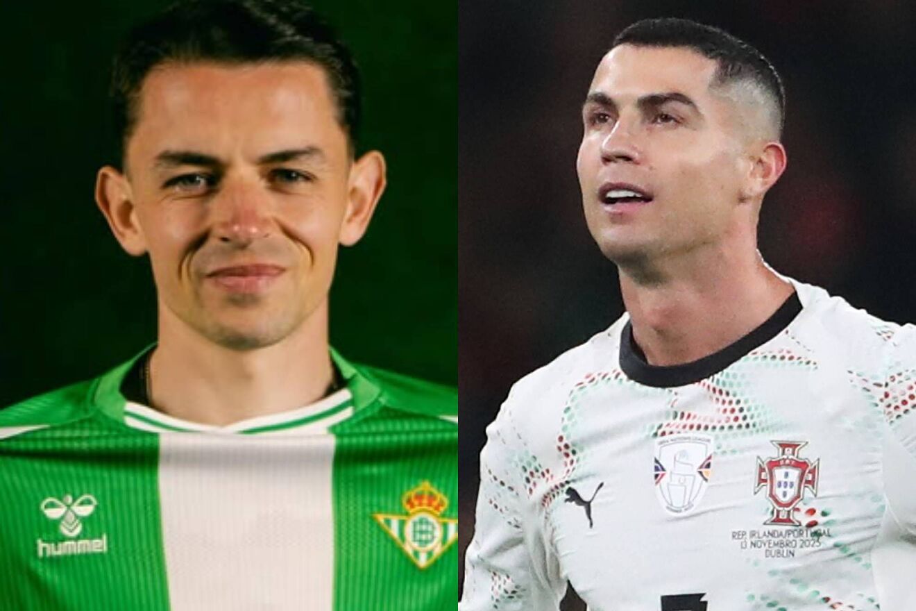 Álvaro Fidalgo y Cristiano Ronaldo.