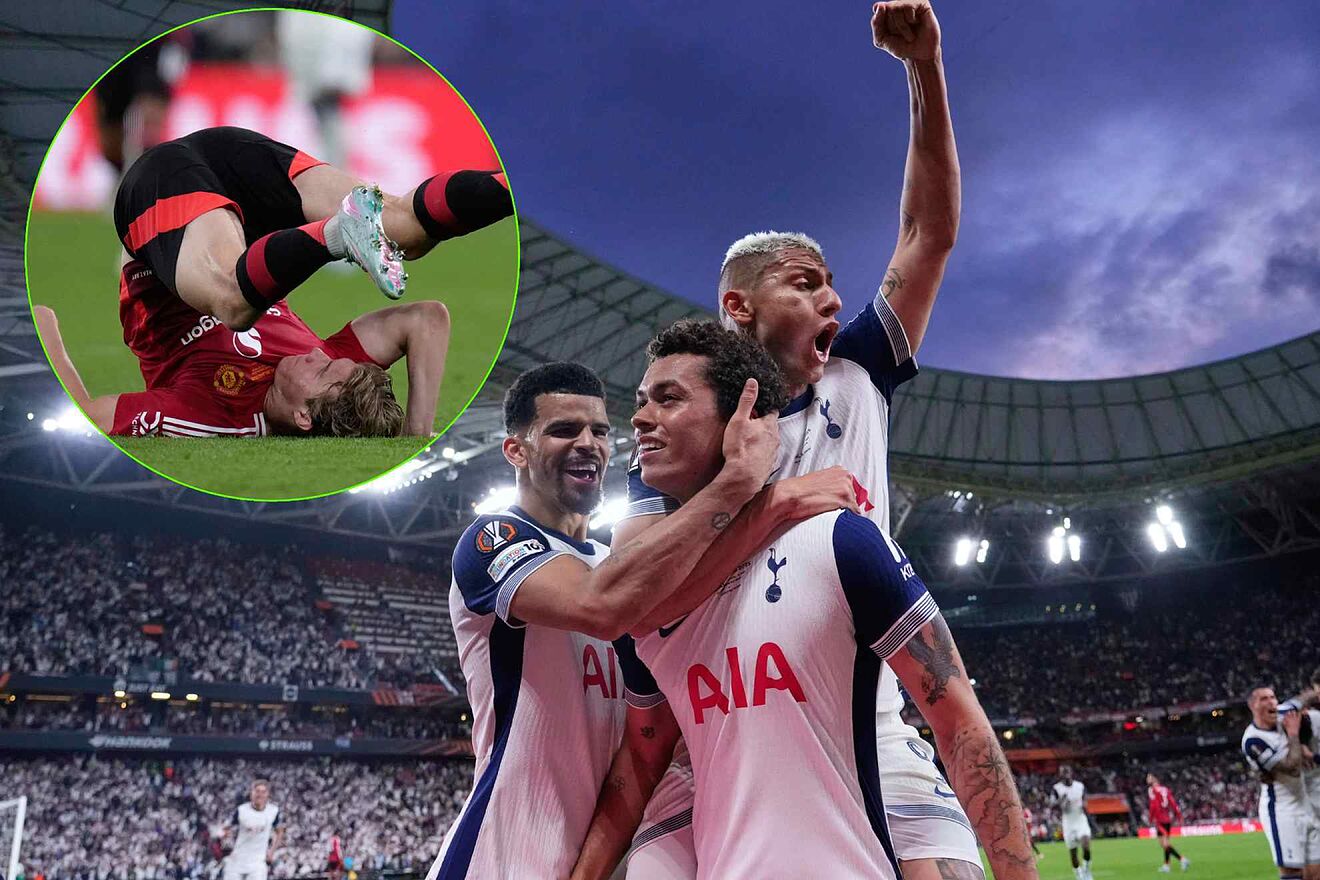 Resumen: �Tottenham es campe�n tras 41 a�os! Con un gol con la mano del Manchester United