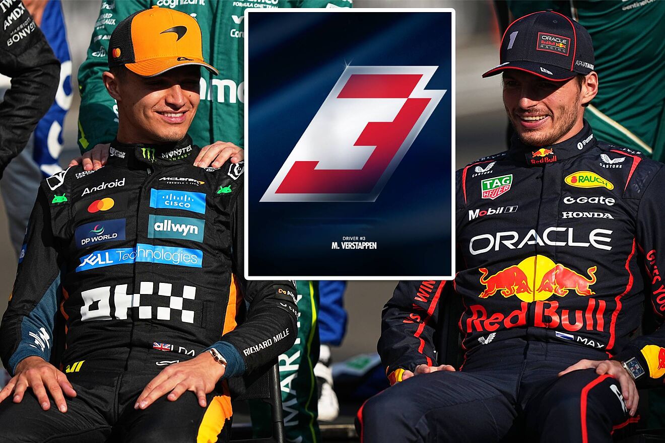 Verstappen tuvo que ceder el n�mero 1 a Lando Norris