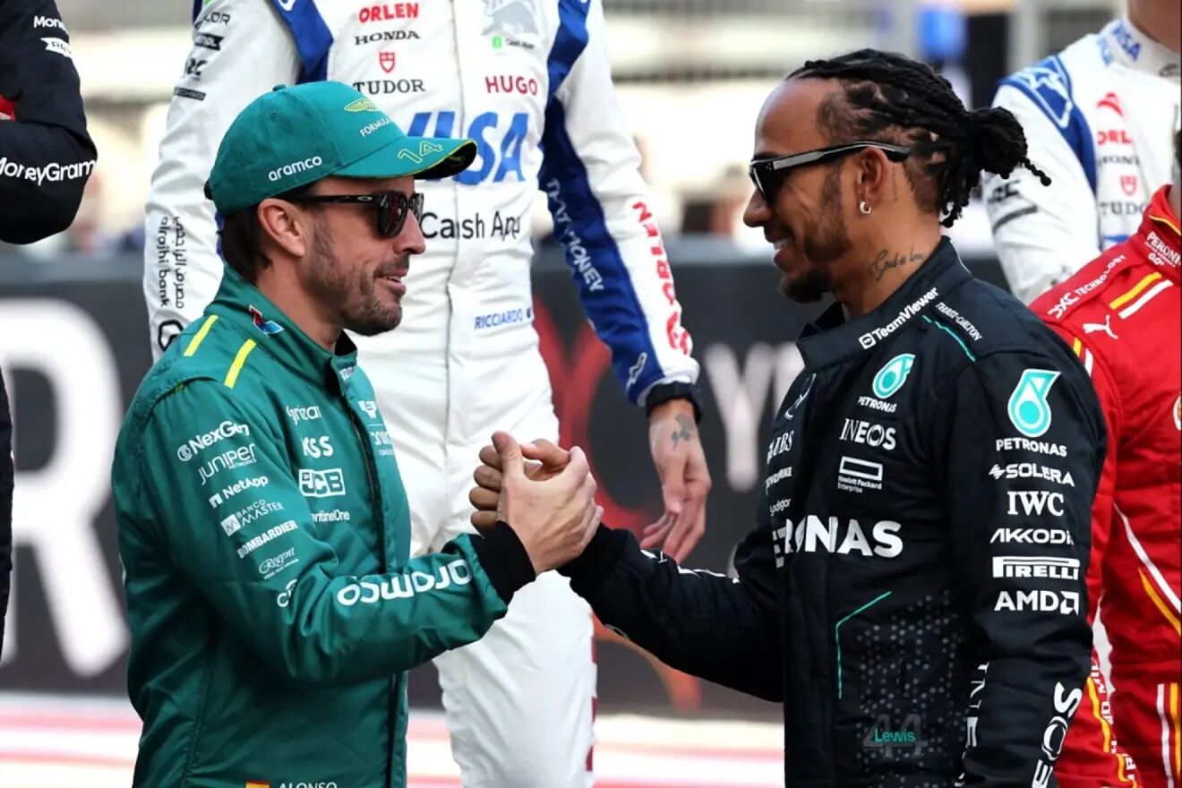 Fernando Alonso y Hamilton en una imagen de archivo