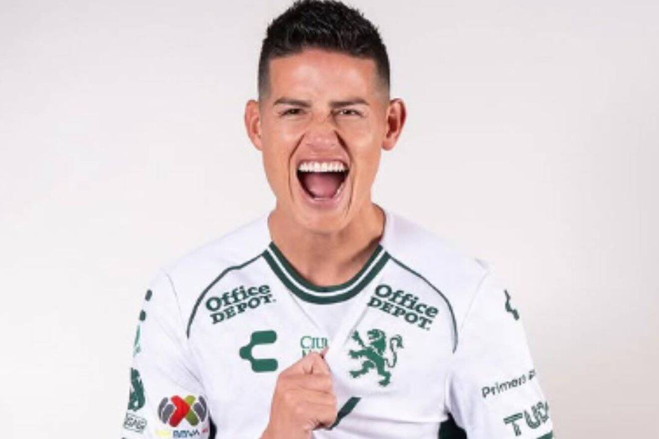 James, en su presentación con León