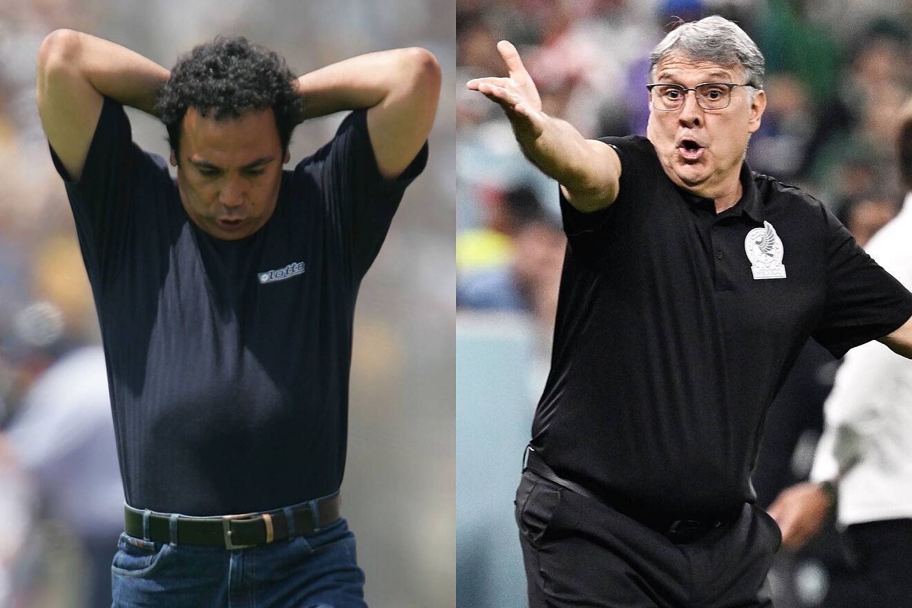 Hugo S�nchez y Gerardo 'Tata' Martino.