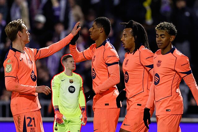 El Barcelona avanza en Copa del Rey con goles tard�os