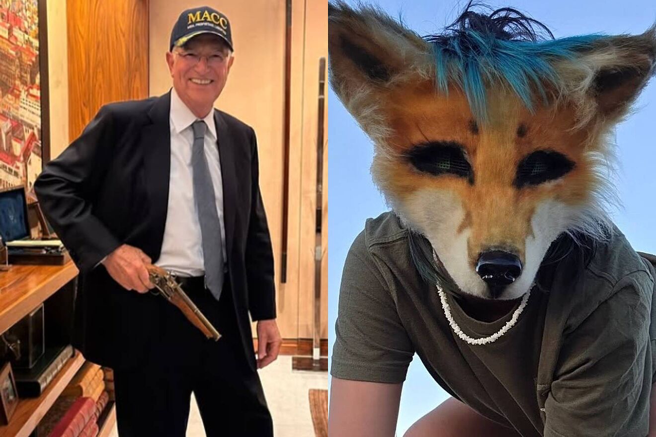 Ricardo Salinas Pliego y un Therian.