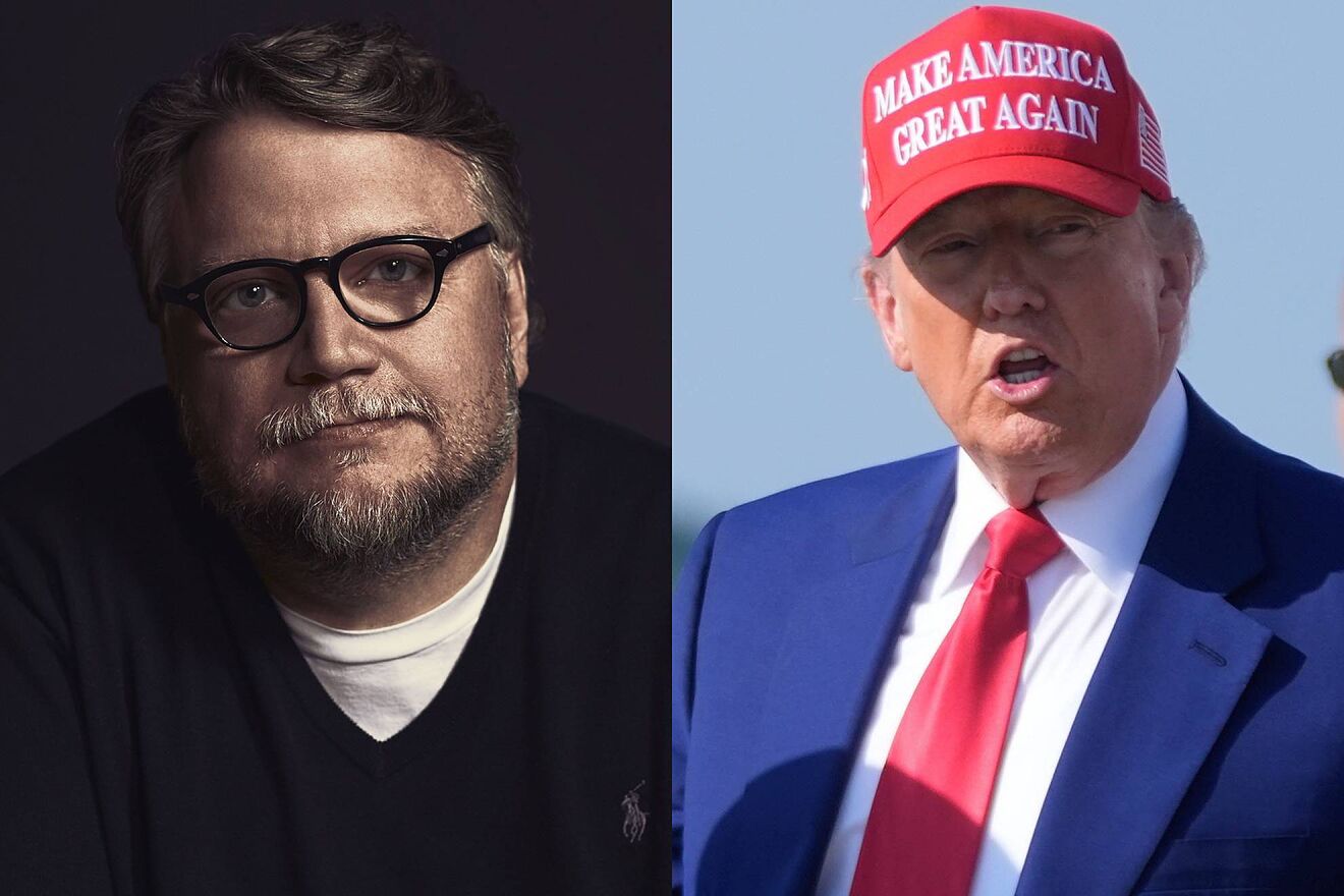 Guillermo del Toro y Donald Trump.