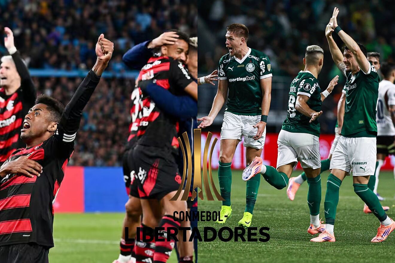 �Cu�ntas veces dos equipos brasile�os como Palmeiras y Flamengo han...