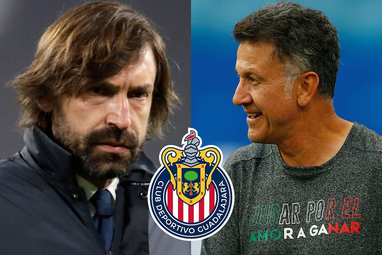 Andrea Pirlo y Juan Carlos Osorio.