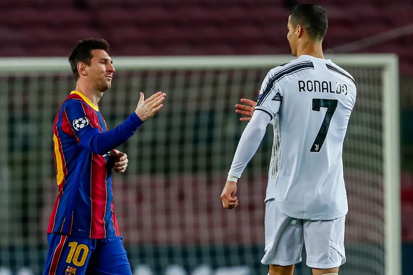 Cristiano y Messi en un Real Madrid vs Barcelona