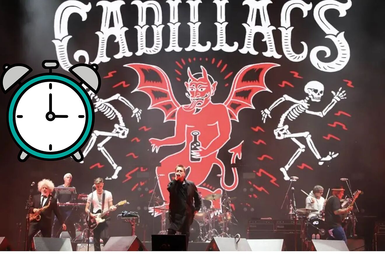 �A qu� hora es el primer concierto de Los Fabulosos Cadillacs en el...
