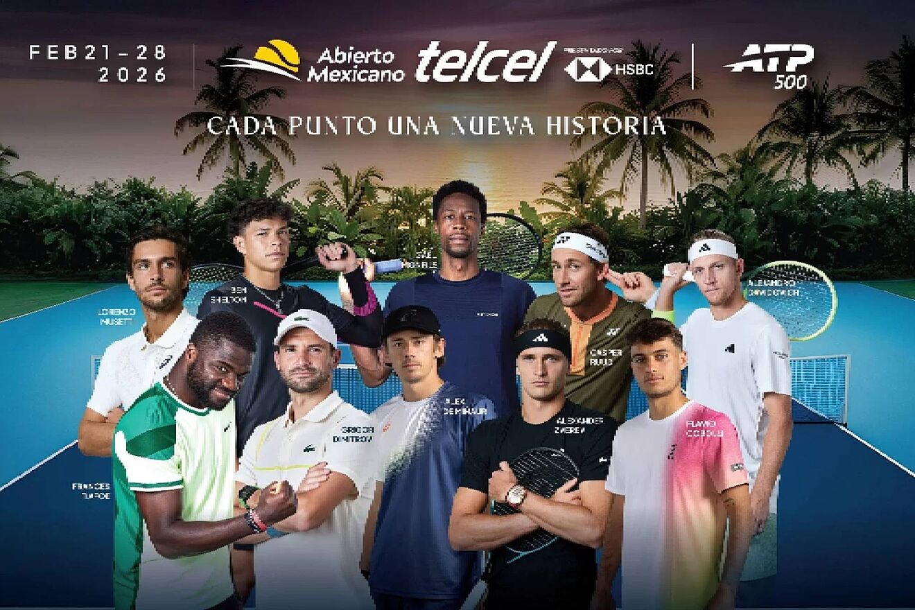 Jugadores del Abierto Mexicano de Tenis 2026: Zverev, Mussetti y la ...