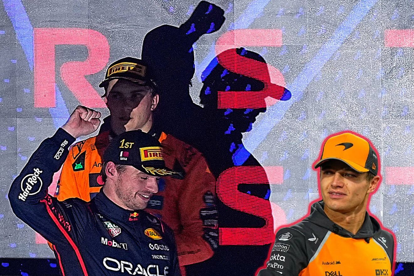Max Verstappen Lando Norris Oscar Piastri McLaren Red Bull Racing F1
