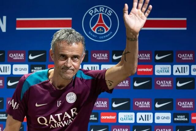 Luis Enrique, en sala de prensa