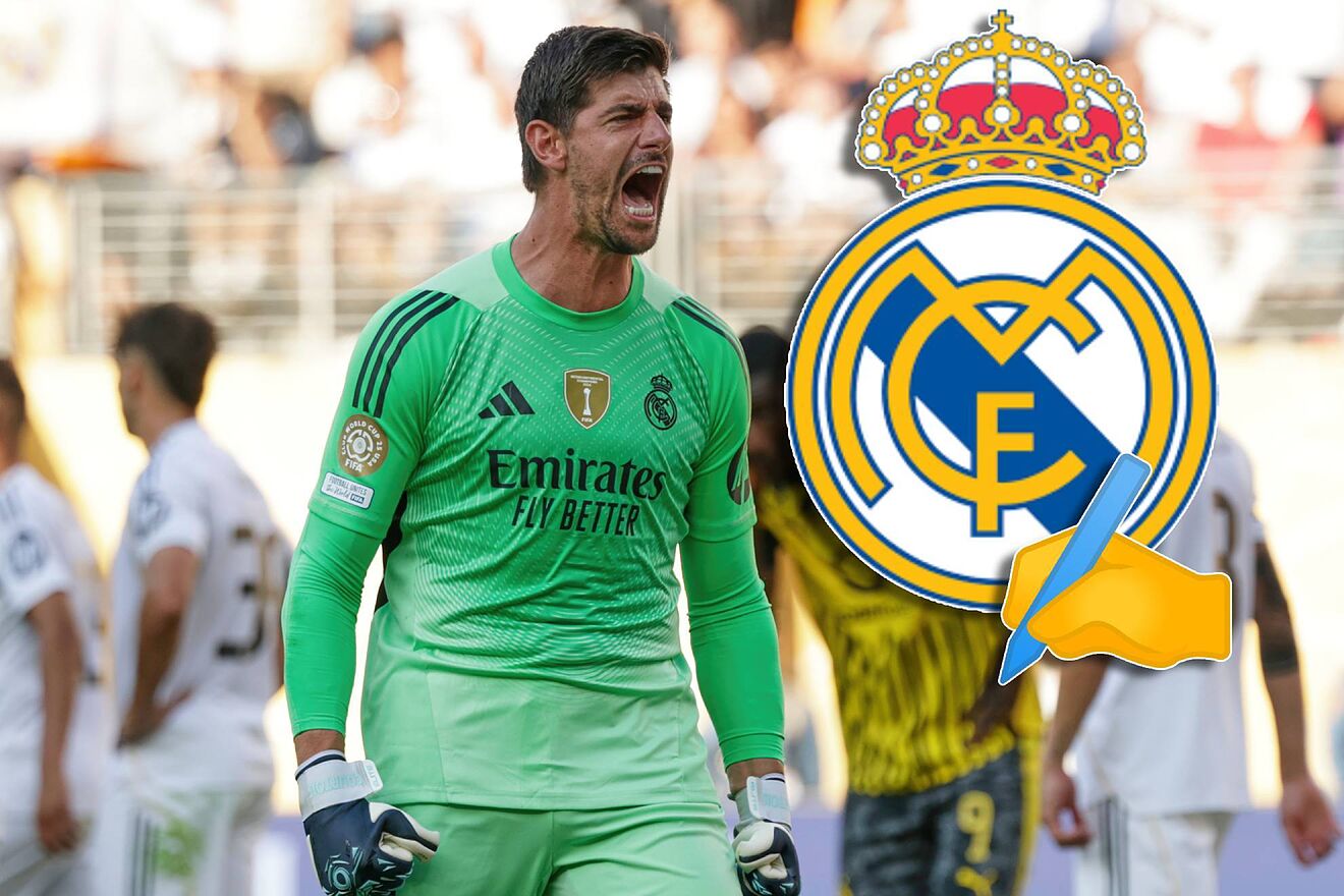 El belga extendi� su v�nculo por el club blanco por una temporada...