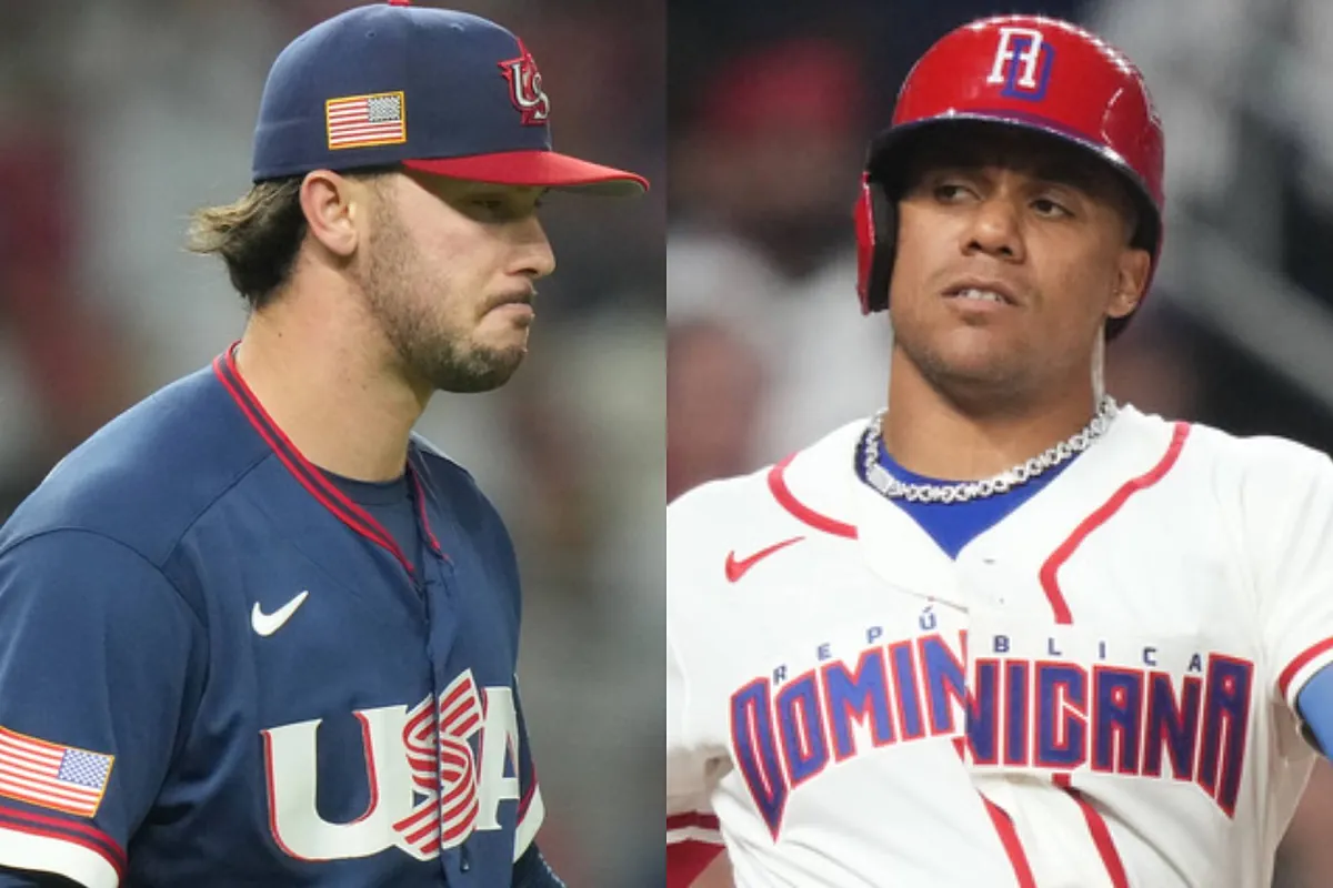 Paul Skenes lanzando durante la semifinal contra República Dominicana