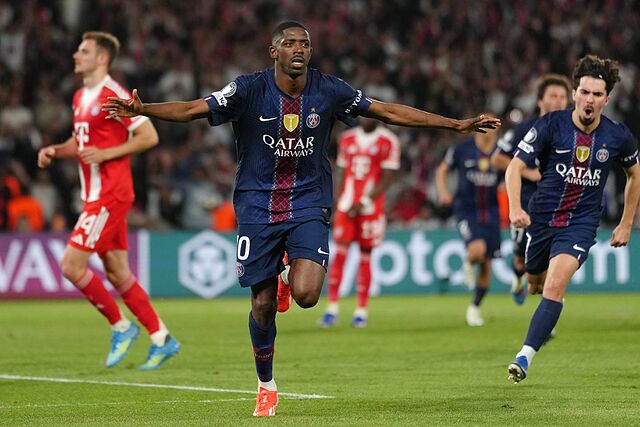 Gran partido de Ousmane Demb�l� ante los B�varos