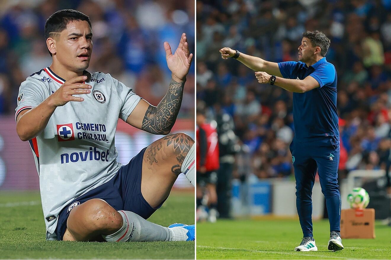 Cruz Azul mal y de malas: el error que podr�a costarle el partido a...