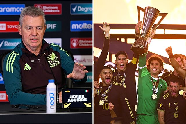 Javier Aguirre eb la copa oro