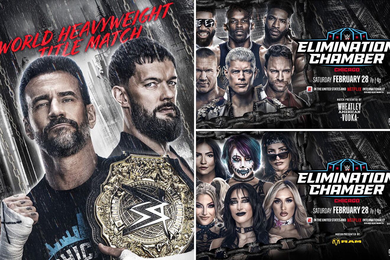�Cu�l es la cartelera para el WWE Elimination Chamber 2026? CM Punk,...