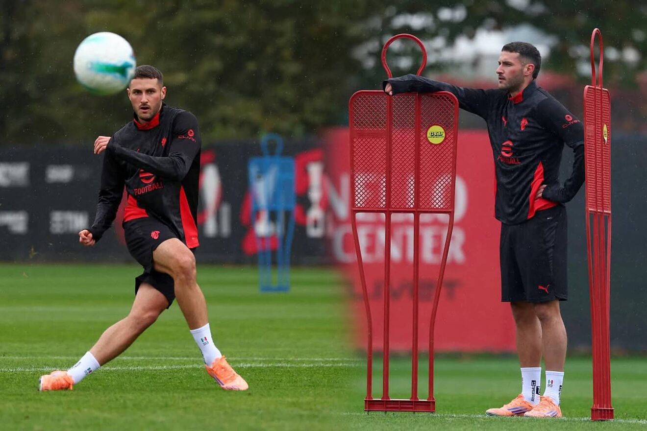 El Bebote ya toca el bal�n en los entrenamientos del AC Milan