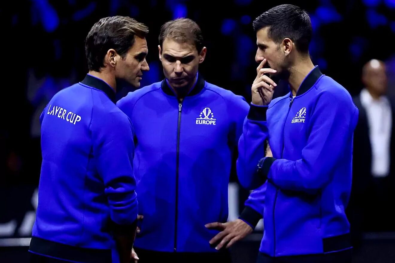 Federer, Nadal y Djokovic, enla Laver Cup de 2022
