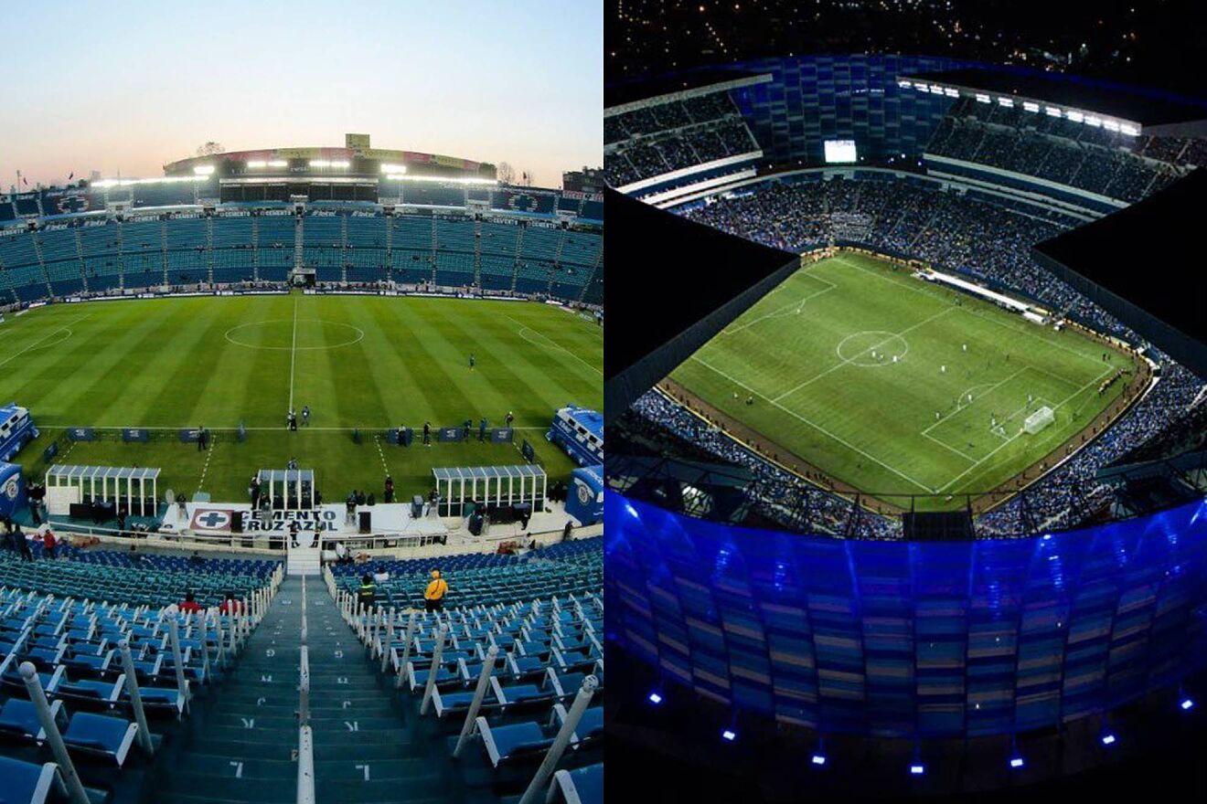 Estadio Ciudad de los Deportes y Estadio Cuauht�moc.
