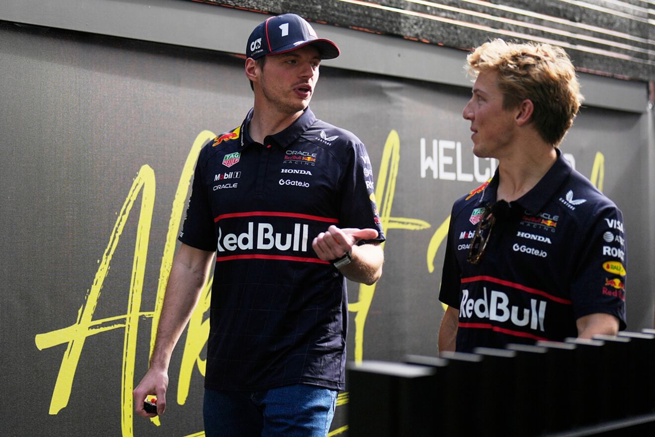 Verstappen y Lawson, en una imagen de archivo