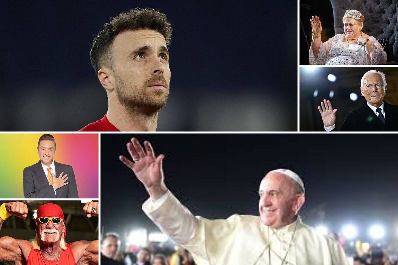 Las muertes de famosos m�s recordadas en 2025