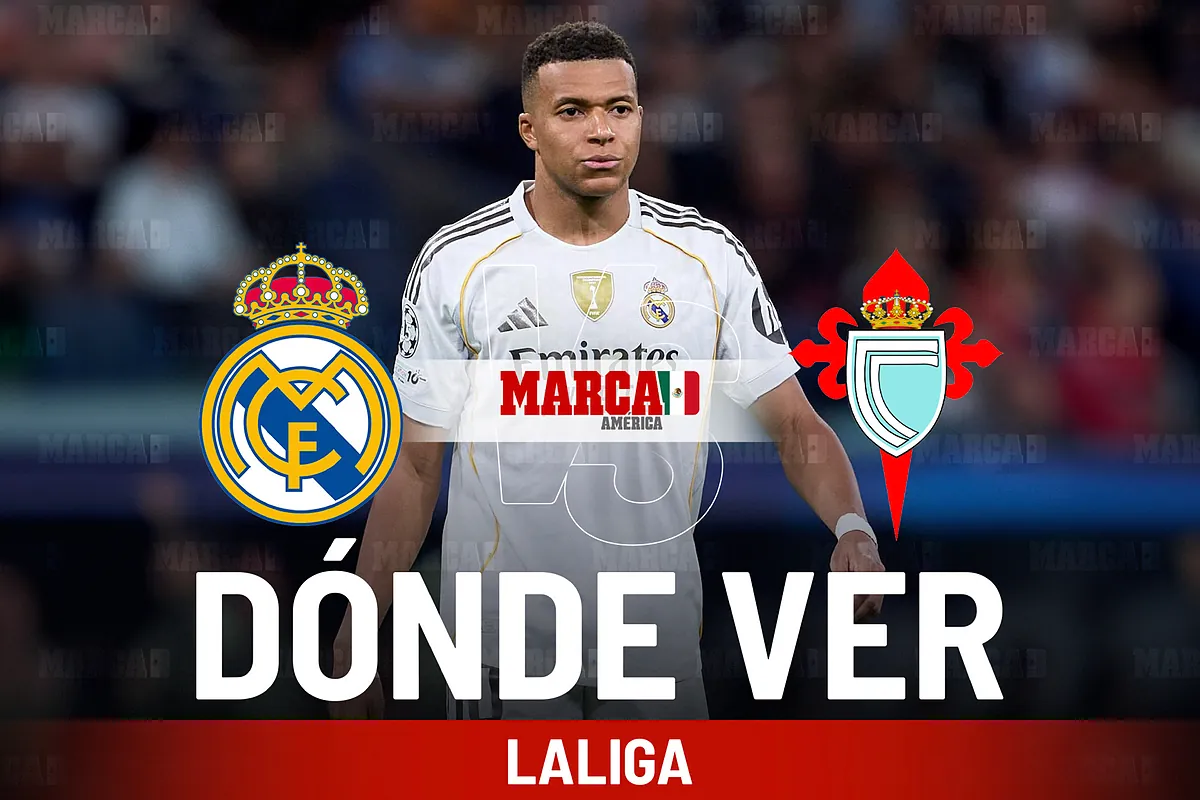 Image for Real Madrid vs Celta: Dónde ver y cuál es el horario en México del encuentro donde Mbappé lidera el ataque merengue