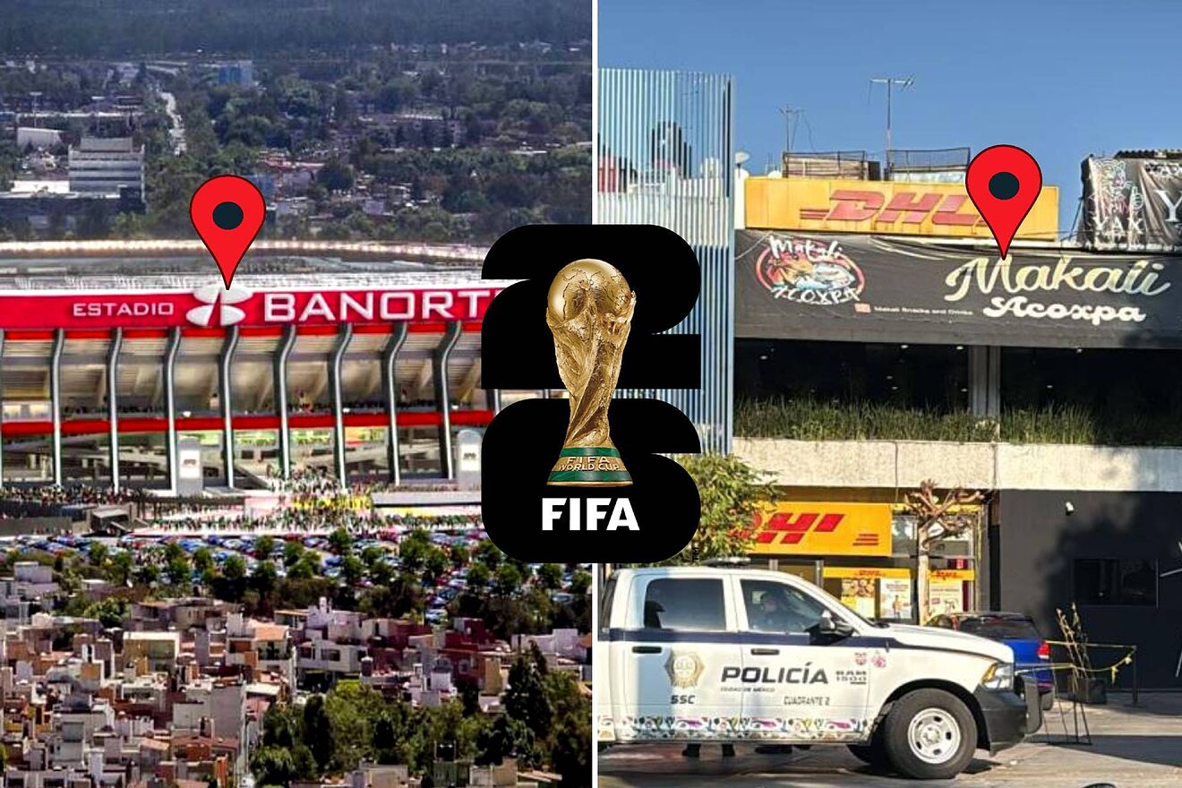 Estadio Azteca y Bar Makali en Acoxpa |