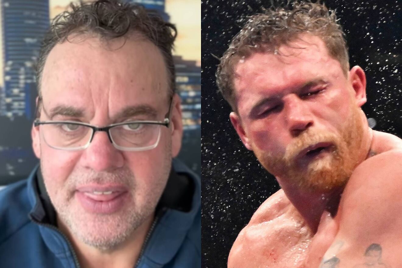 David Faitelson y Canelo Álvarez.