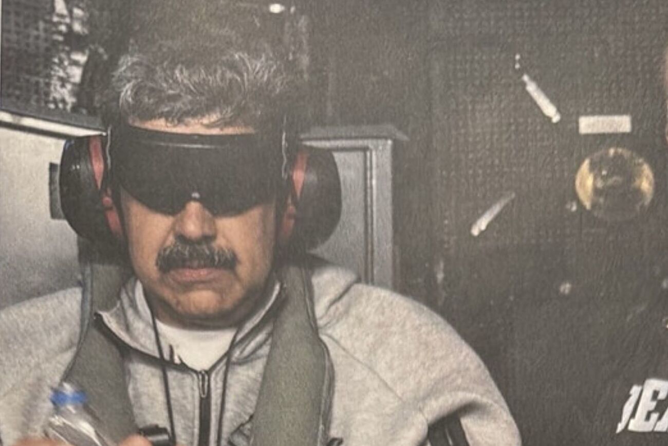 Nicol�s Maduro a bordo del USS Iwo Jima.