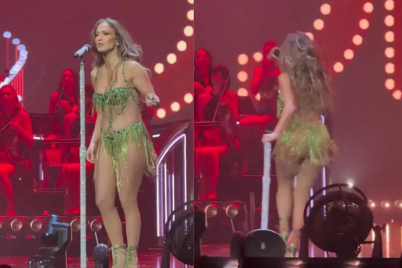"Si tuvieran este culo ir�an tambi�n desnudos": Jennifer L�pez detiene su concierto para contestar cr�ticas