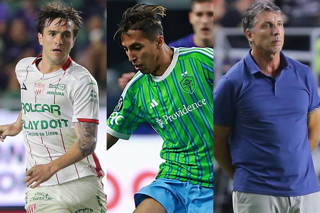 Agust�n Palavecino, Danny Leyva y Robert Dante Siboldi.