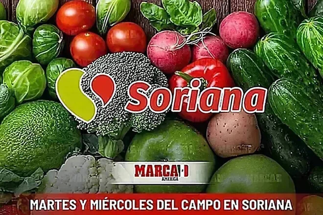 Martes y Mi�rcoles del Campo Soriana: Ofertas en frutas y verduras para el 10 y 11 de Marzo 2026