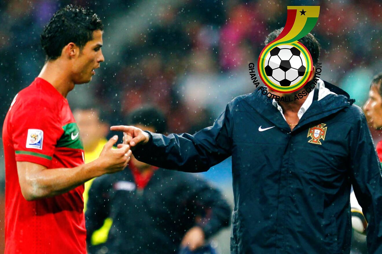 Carlos Queiroz y Cristiano Ronaldo.