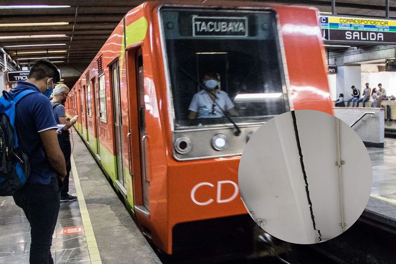 Qué pasó en Metro Chabacano: Reportan grieta tras Sismo HOY viernes...