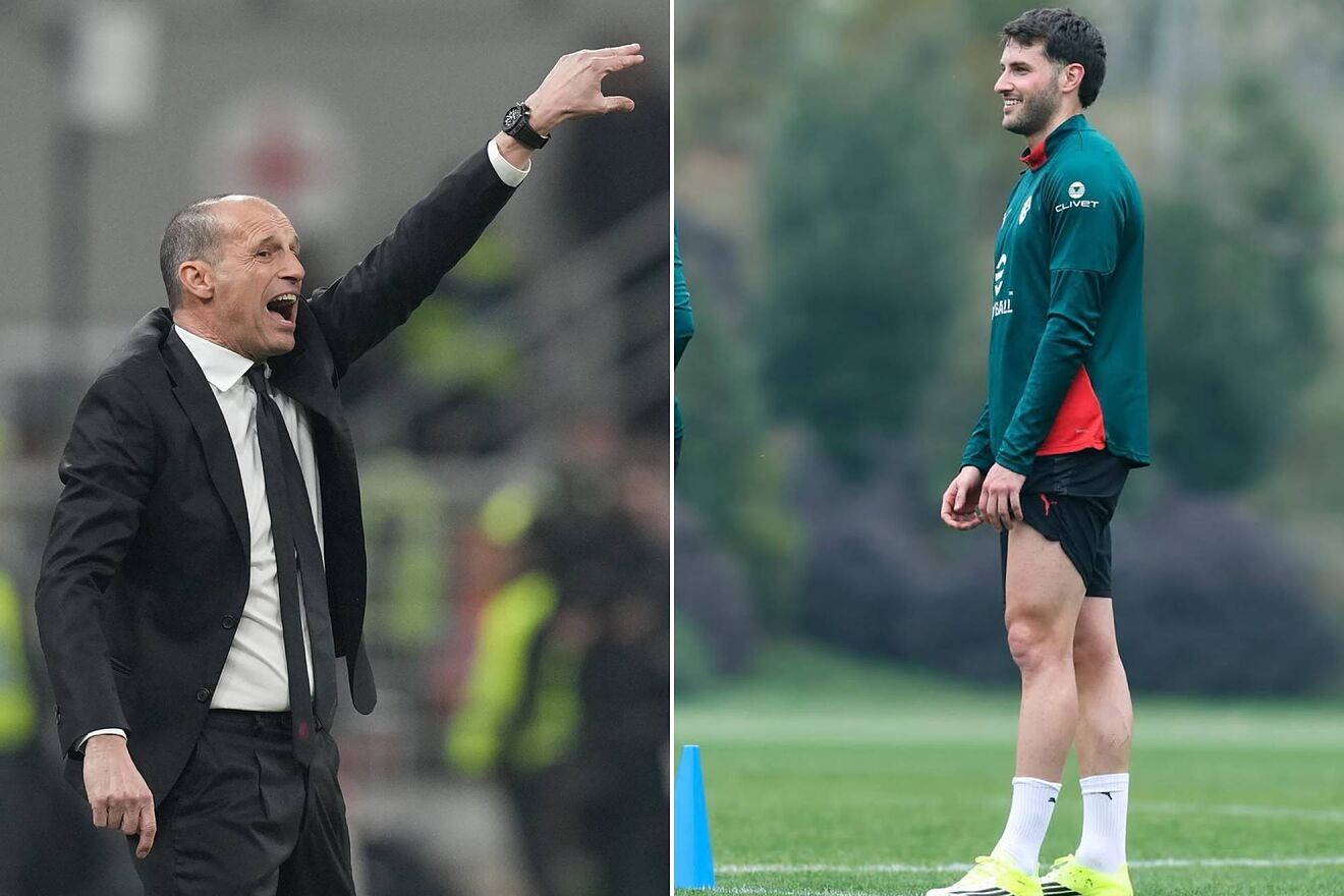 Santiago Gim�nez AC Milan Massimiliano Allegri Serie A